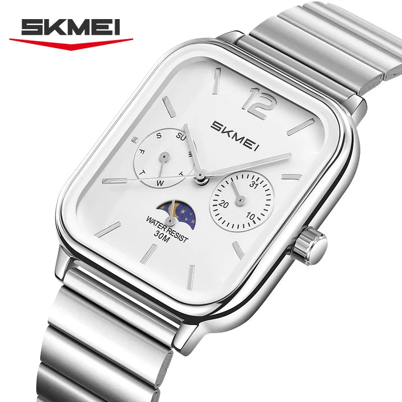 SKMEI Men's Luxury Business Quartz Watch | Waterproof Calendar Week Display Casual Wristwatch