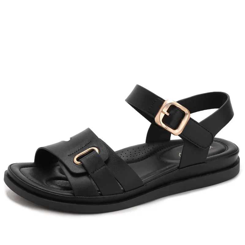 Women's Thick-Sole Summer Sandals – Non-Slip Soft Sole Beach Shoes