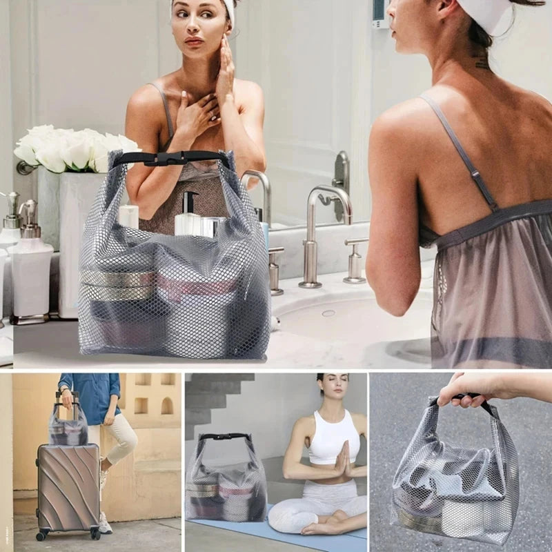 Waterproof PVC Drawstring Bag – Large Capacity Gym Swimming Toiletry Bag Unisex