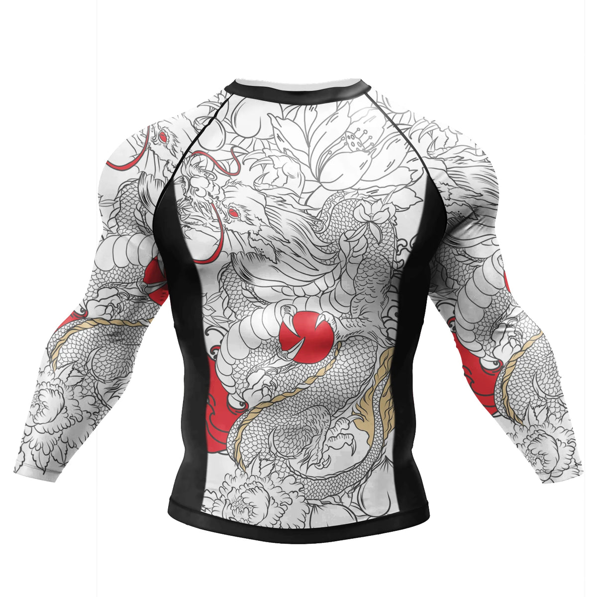 Men's MMA Rash Guard 4-Piece Fight Set – Sublimation Print Grappling Suit
