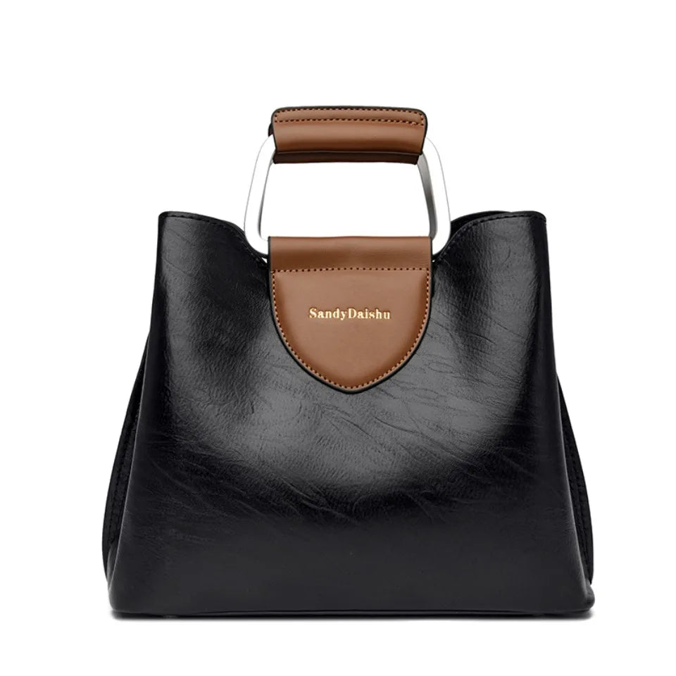 Genuine Leather Luxury Tote Shoulder Bag – High Quality Designer Crossbody Handbag for Women