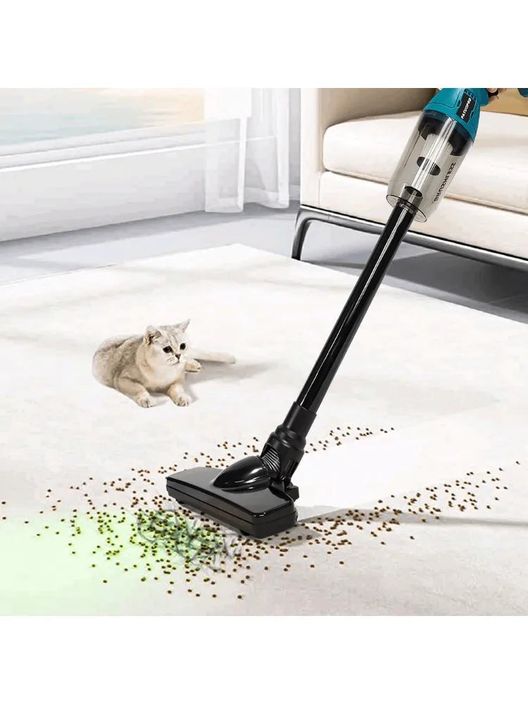 PATUOPRO Brushless Cordless Electric Vacuum Cleaner — Handheld 18V for Carpet, Pet Hair & Dust, Compatible with Makita Battery