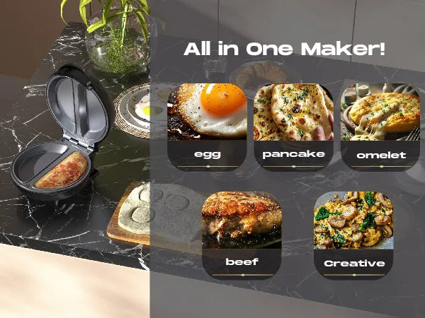 SUPERLEX 750W Electric Omelette & Bread Maker – Non-Stick, Multi-Function with Smart Light Indicator