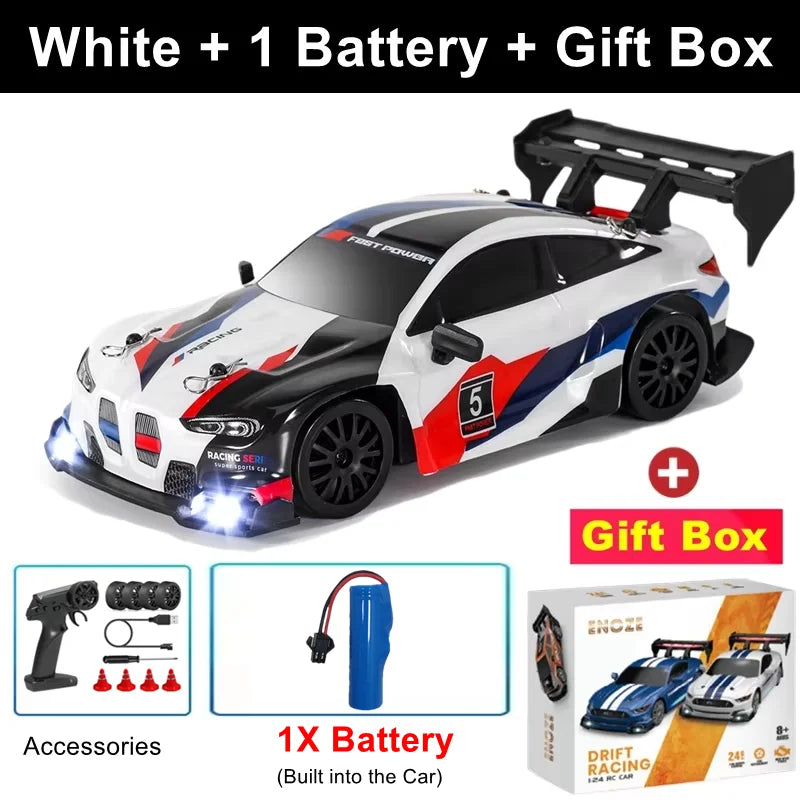 1:24 Scale 4WD RC Drift Car – 20KM/H Off-Road Racing Truck with LED Lights
