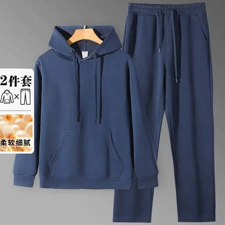 Men's Hoodie & Sweatpants Set – Loose Fit Casual Autumn Sports Suit