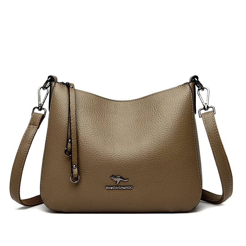 Luxury PU Tote Bag – Sequin & Tassel Designer Shoulder Crossbody Handbag for Women