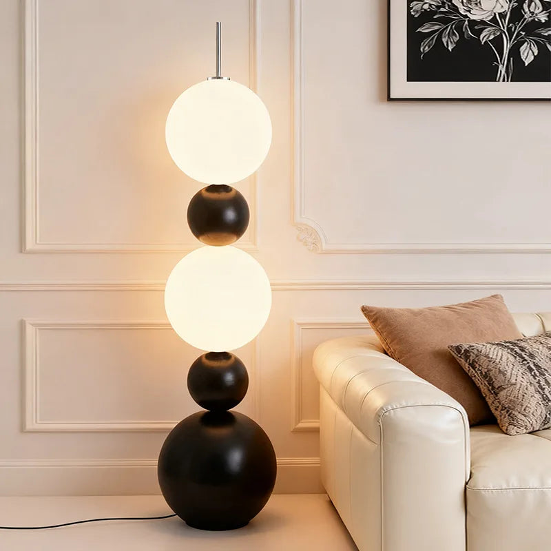 Black Floor Lamp – Warm or White LED Lighting