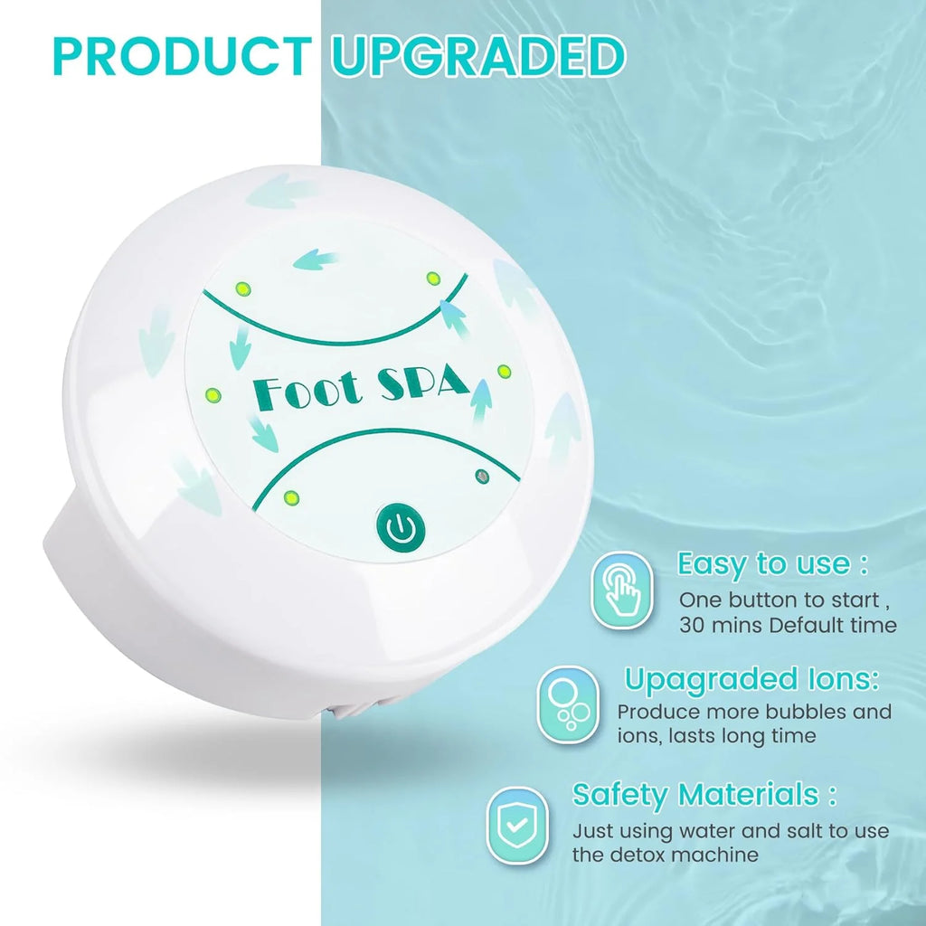 Ionic Foot Spa Bath Detox Machine — Ion Detoxifier Massager for Relaxation & Pedicure