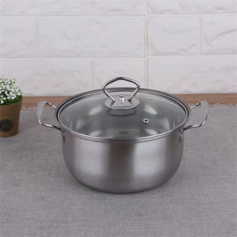 Stainless Steel Cookware Set – Soup Pot & Milk Pan