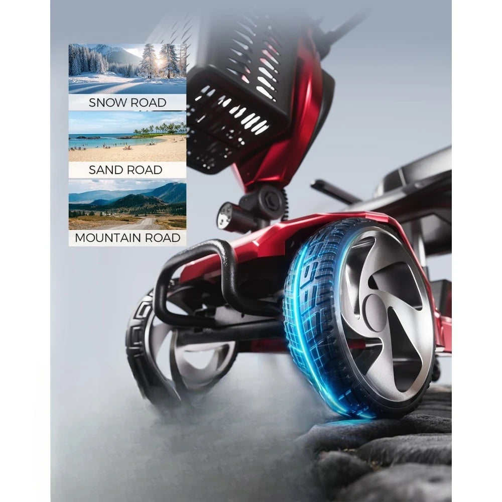 Foldable 4-Wheel Mobility Scooter – 250W, 15.5-Mile Range