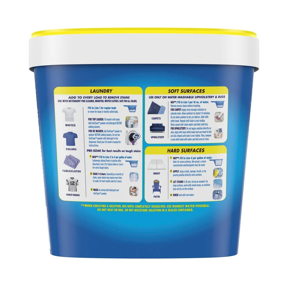 101 Uses, One Powerful Powder — Oxygen Laundry Booster & Versatile Stain Remover | 5 lb, Color-Safe, Chlorine-Free, Septic Safe