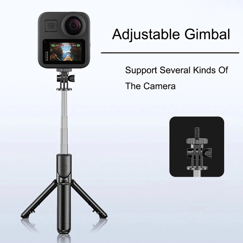 3-in-1 Bluetooth Selfie Stick Tripod with LED Fill Light & Remote Shutter