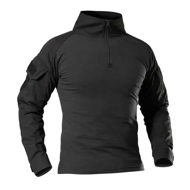 Men's Military Camouflage Long Sleeve Hiking Shirt — Tactical Outdoor Shirt