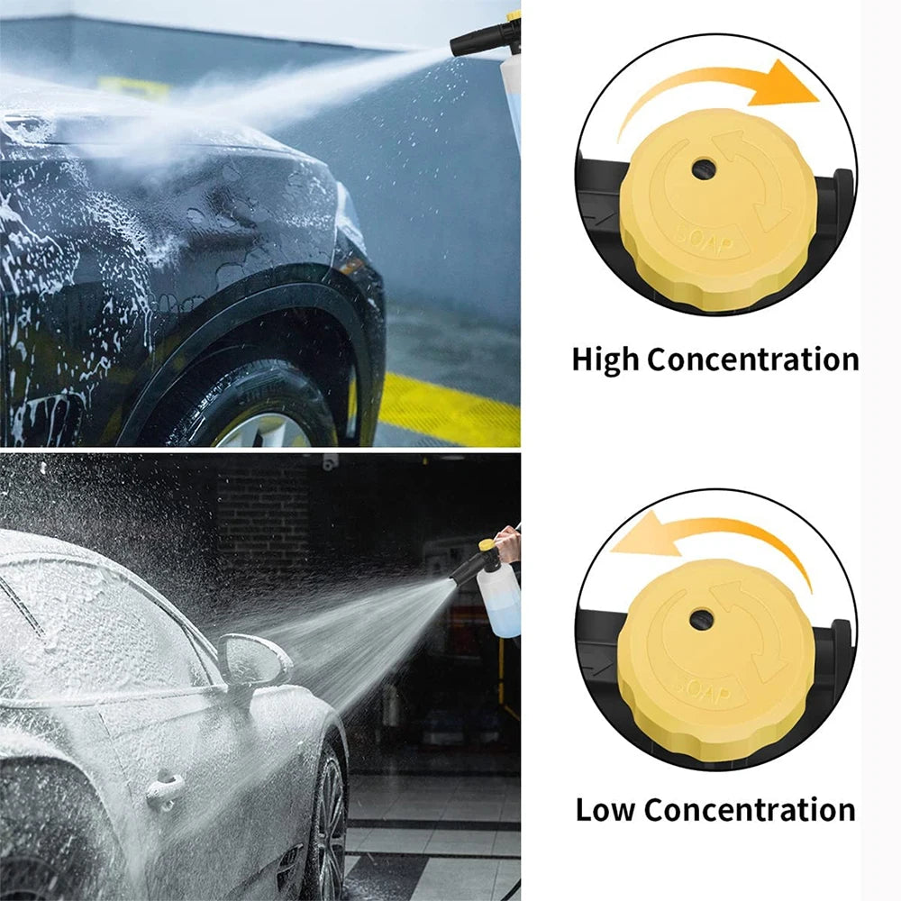 Snow Foam Cannon for Karcher K2–K7 – 750ml Adjustable Foam Lance Kit, Pressure Washer Car Wash Gun