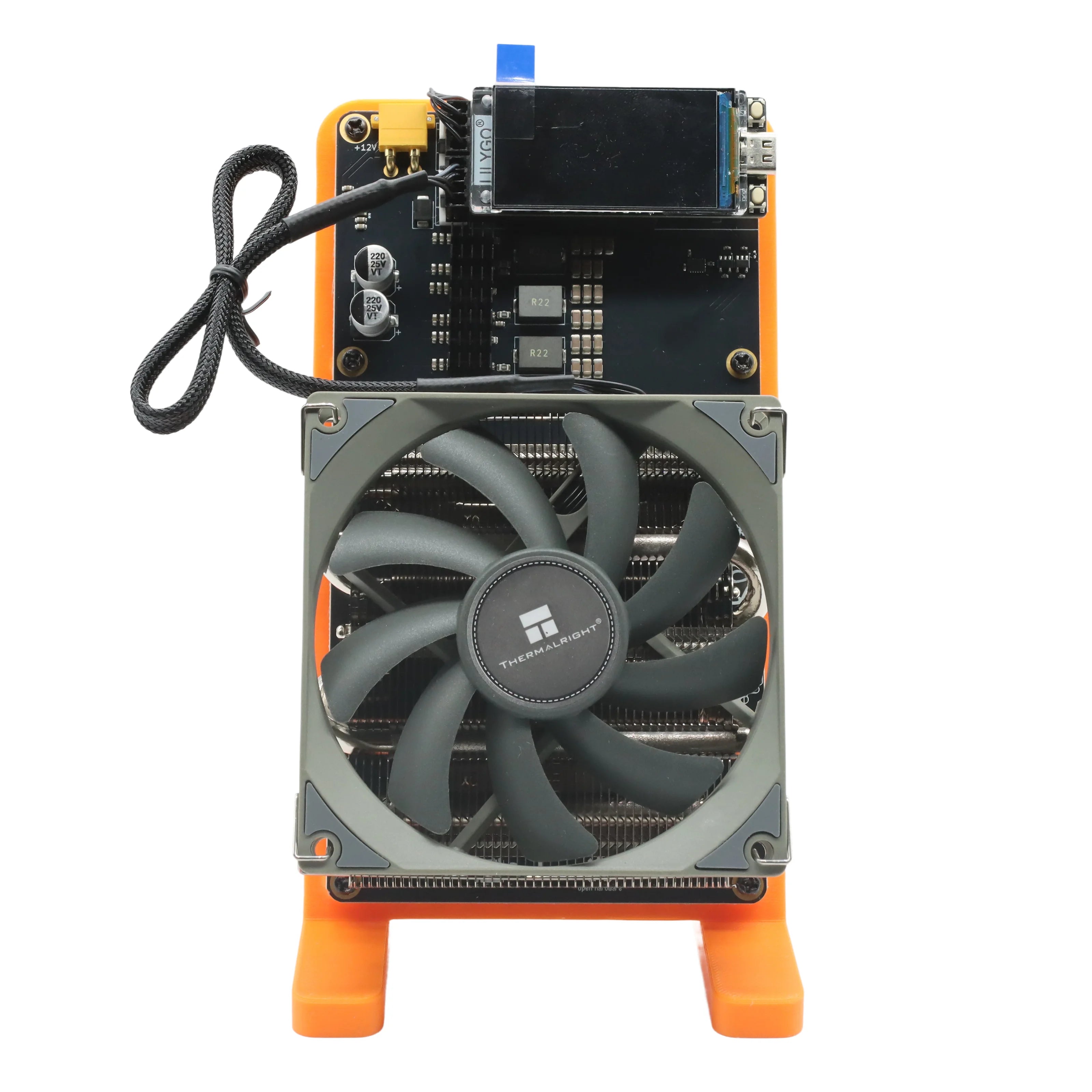 NerdQaxe++ Rev6.1 Bitcoin Solo Miner – 6 TH/s, 100W, 4× BM1370 ASIC, Wi-Fi, LCD Display