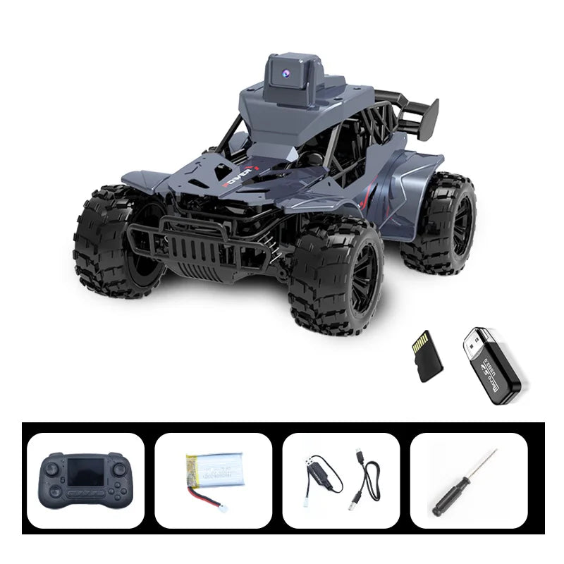 FPV RC Car with Camera & LCD Remote – Real-Time Video Transmission & Voice Chat 2.4G