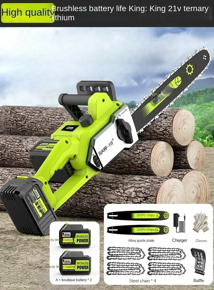 Portable Handheld Electric Saw — Cordless Mini Chainsaw for Wood Cutting