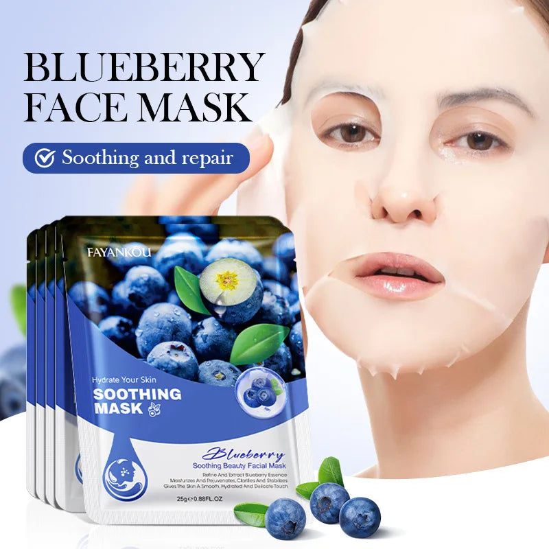 Fruit Facial Sheet Masks — Moisturizing 10 Pack
