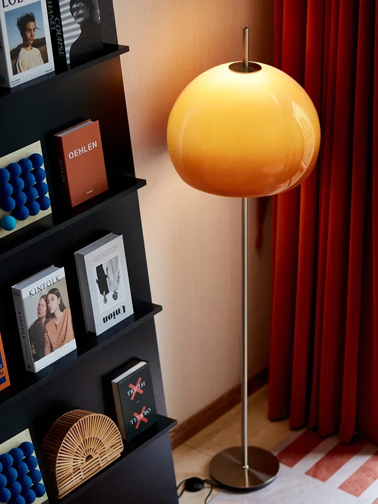 Orange Mushroom Lamp – Floor & Table Options