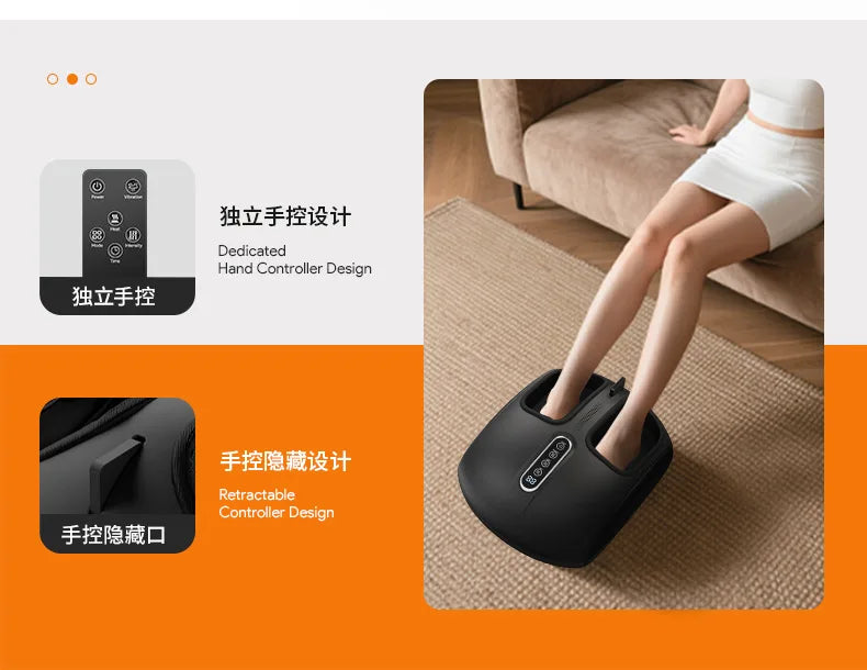 Jinkairui Automatic Foot Massage Machine — Full Wrap Rollers, Sole Kneading & Airbag Pressing
