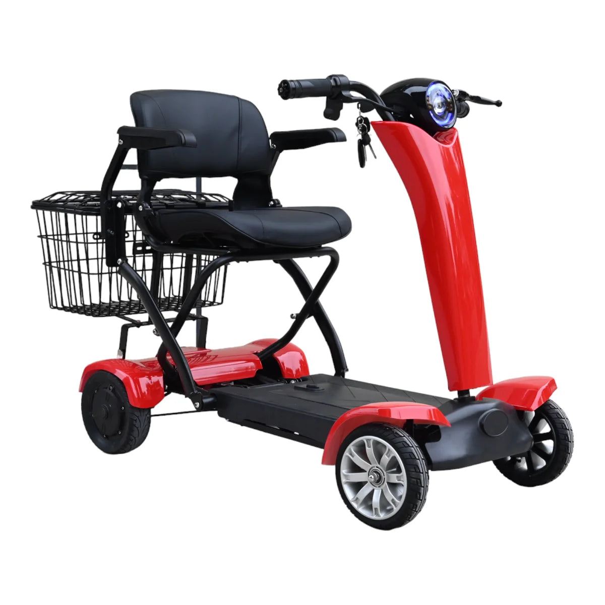 Foldable 4-Wheel Mobility Scooter – 250W Dual Motor, 20–50 km Range