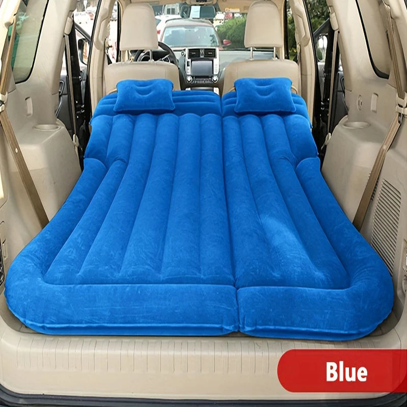 Car Air Inflatable Travel Mattress Bed — Universal Back Seat Camping Mat