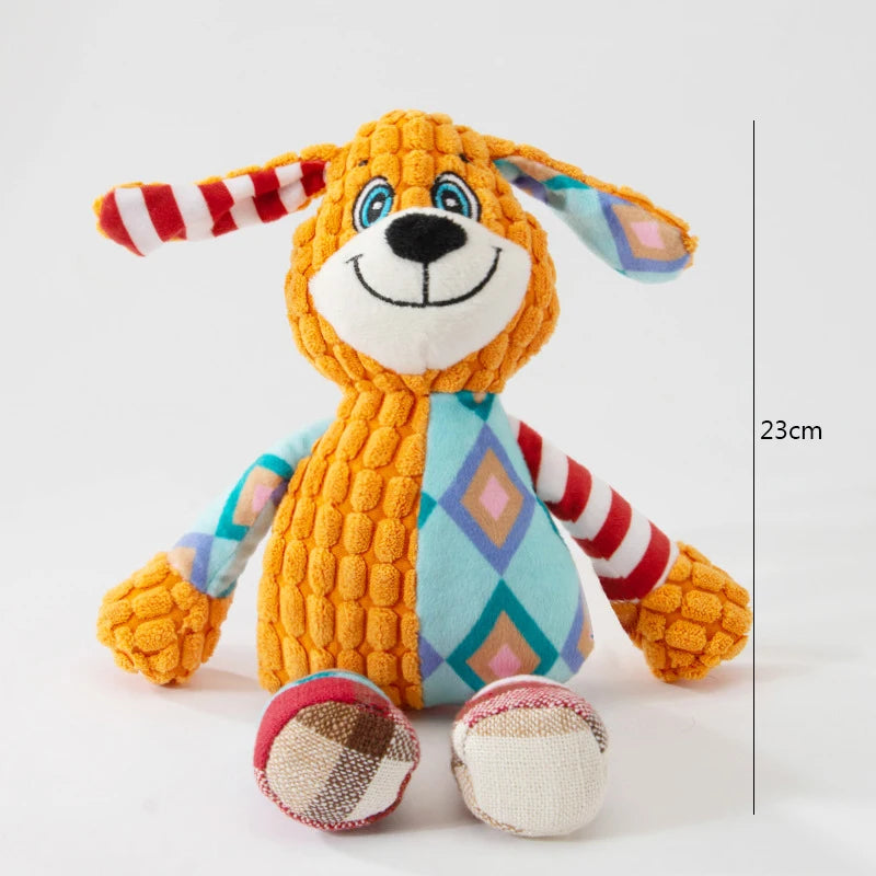 Cute Animal Squeaky Plush Chew Toy for Dogs & Cats
