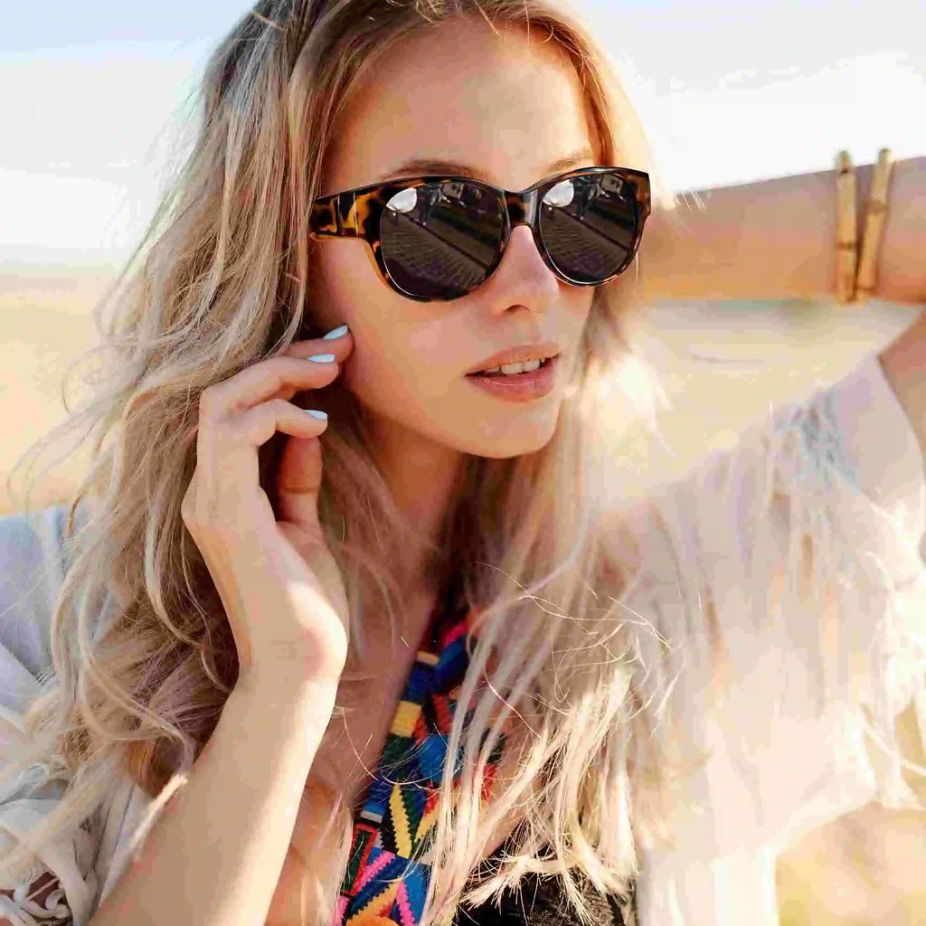 Polarized Fit-Over Sunglasses | Lightweight Over-Glasses UV Protection for Women
