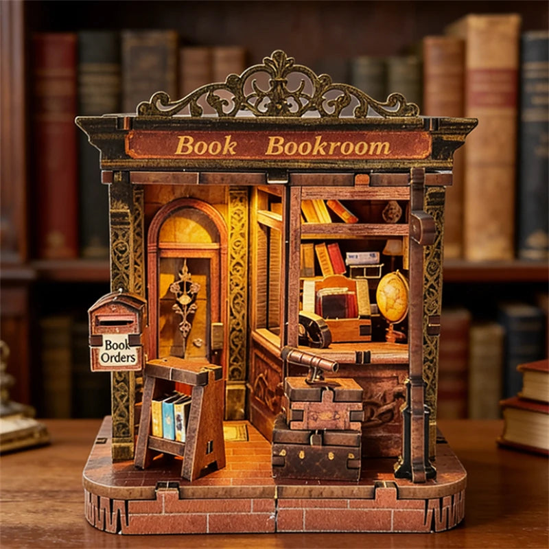 DIY Wooden Japanese Tavern Miniature with Lights