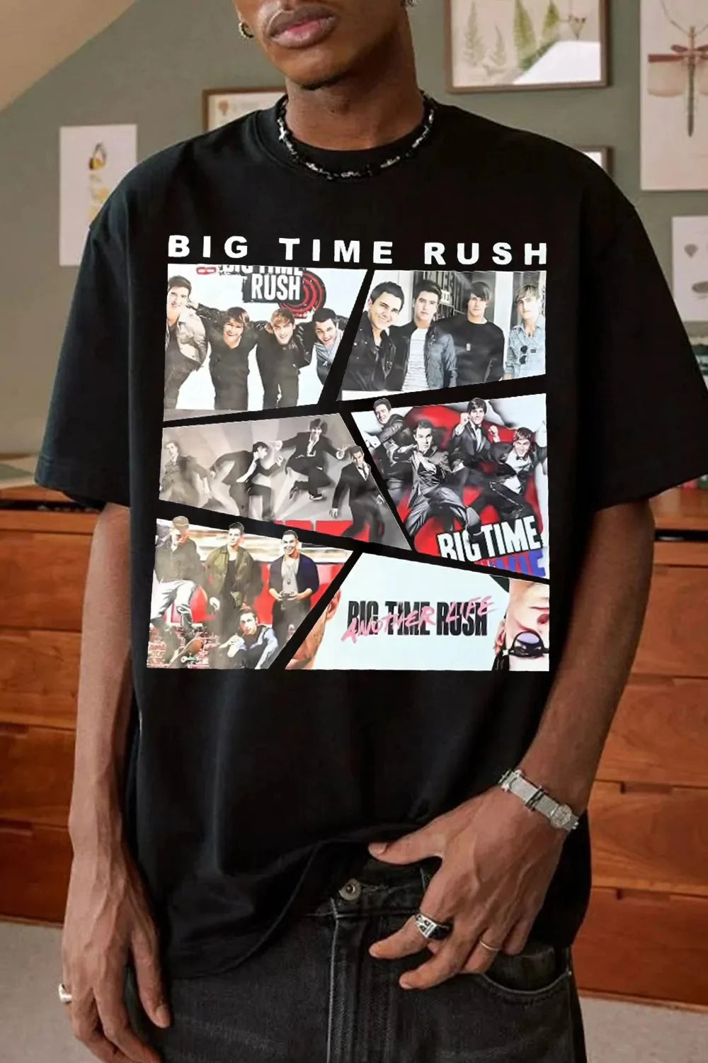 Rush Band Graphic T-Shirt — Unisex Cotton Short Sleeve Casual Loose Tee