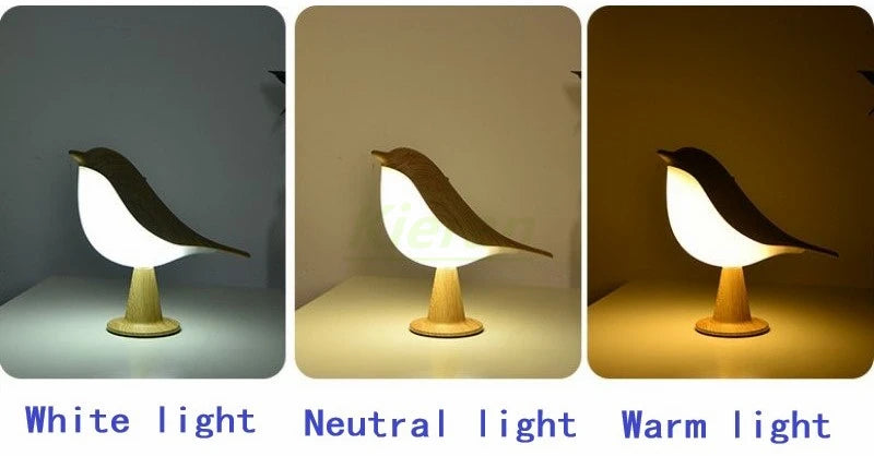 Bird Touch Lamp – Dimmable Tricolor Lighting