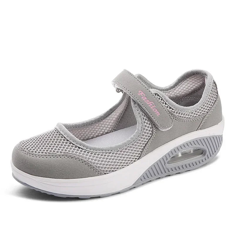 Women's Air Mesh Hook-and-Loop Casual Shoes