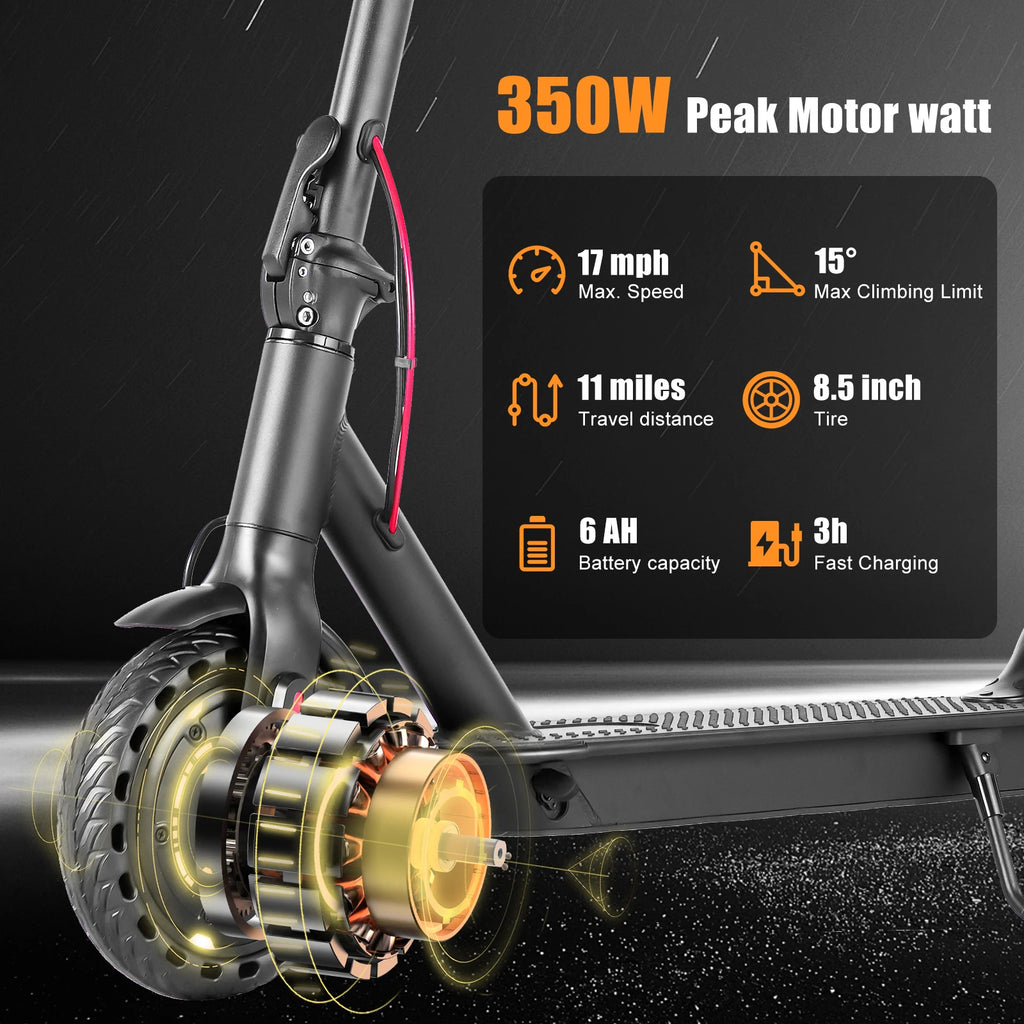 AiliFE HS-04Pro Electric Scooter — 350W Motor, 19 MPH, 36V Smart App, 8.5" Tires, Foldable