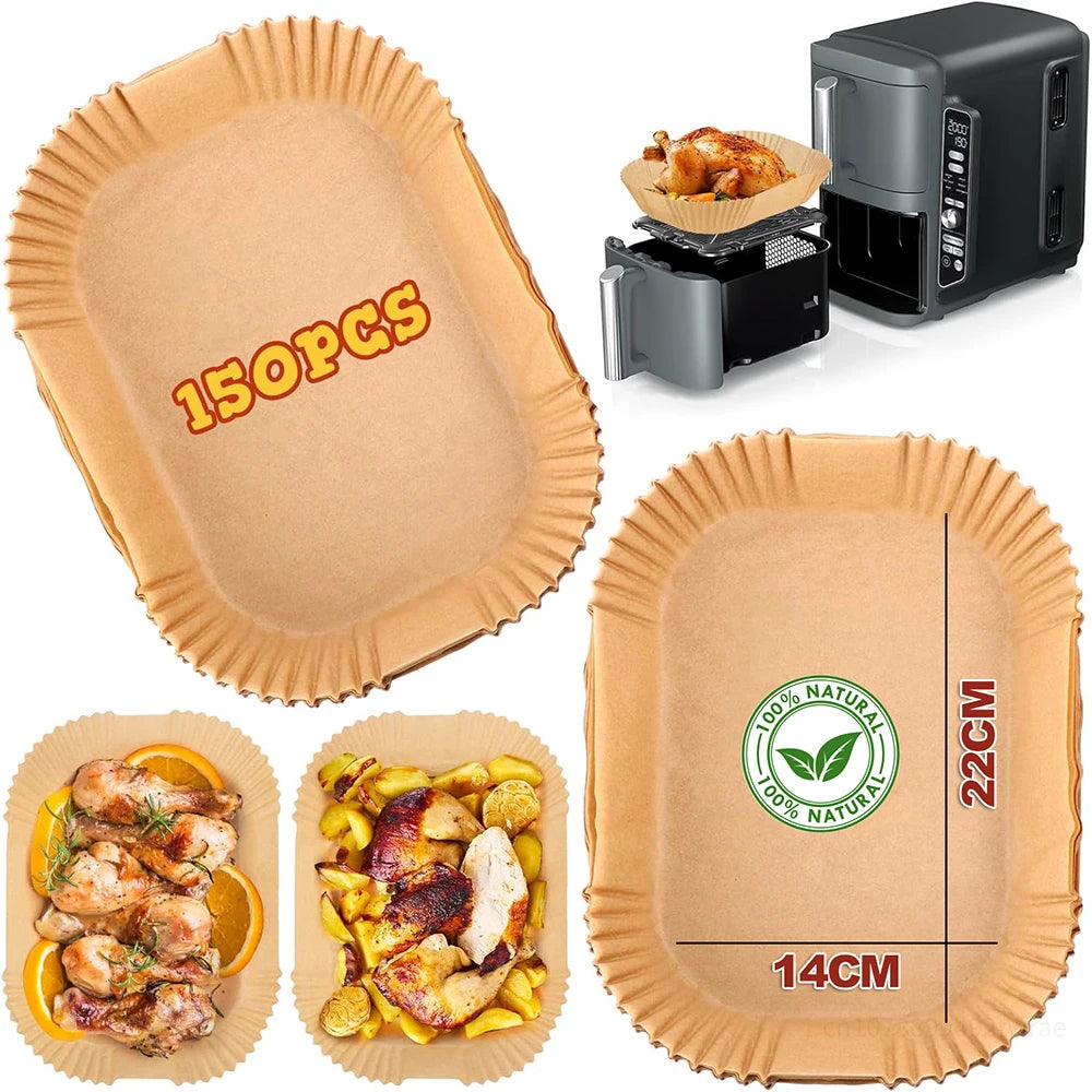 Air Fryer Paper Liners for Ninja – 20.5 × 14cm