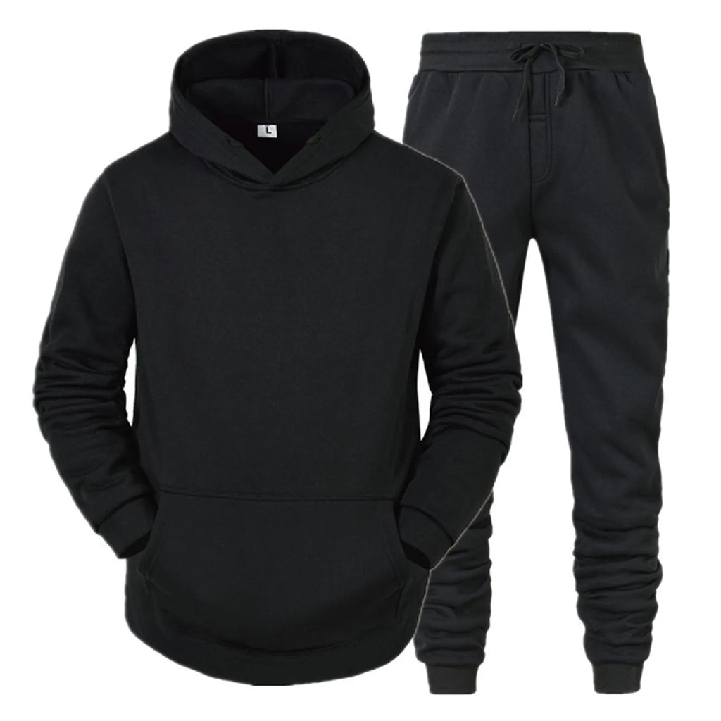 Men's Hoodie & Jogging Pants Sport Tracksuit Set – Spring Autumn Running Sweater Suit