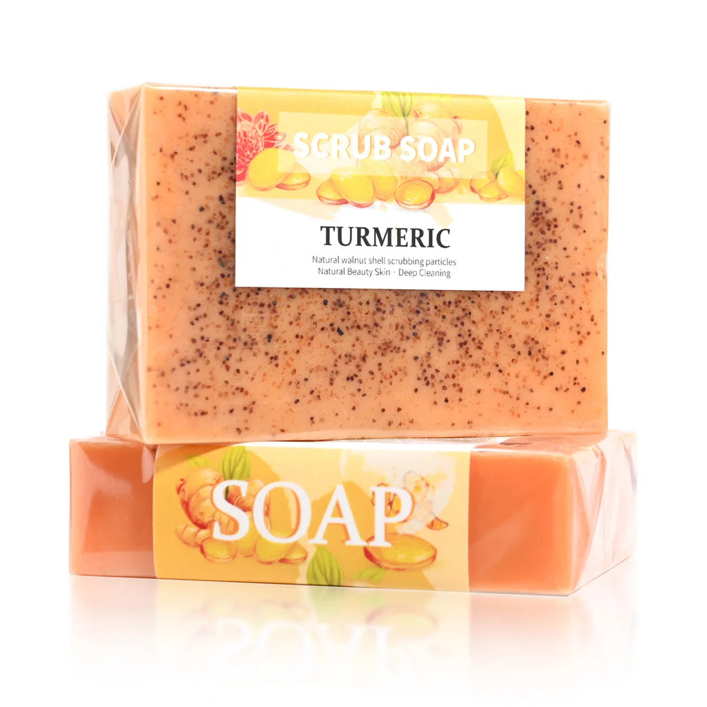 Organic Carrot Soap with Walnut Granules & Glycerin – Brightening Handmade Bar