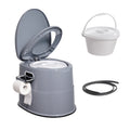 SucceBuy Portable Toilet for Camping — 1.3 Gal Detachable Bucket, 300 lb Capacity, Odor-Seal Lid