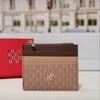 CH Letter Accent PU Leather Card Case Wallet – Elegant Compact Designer Wallet for Women