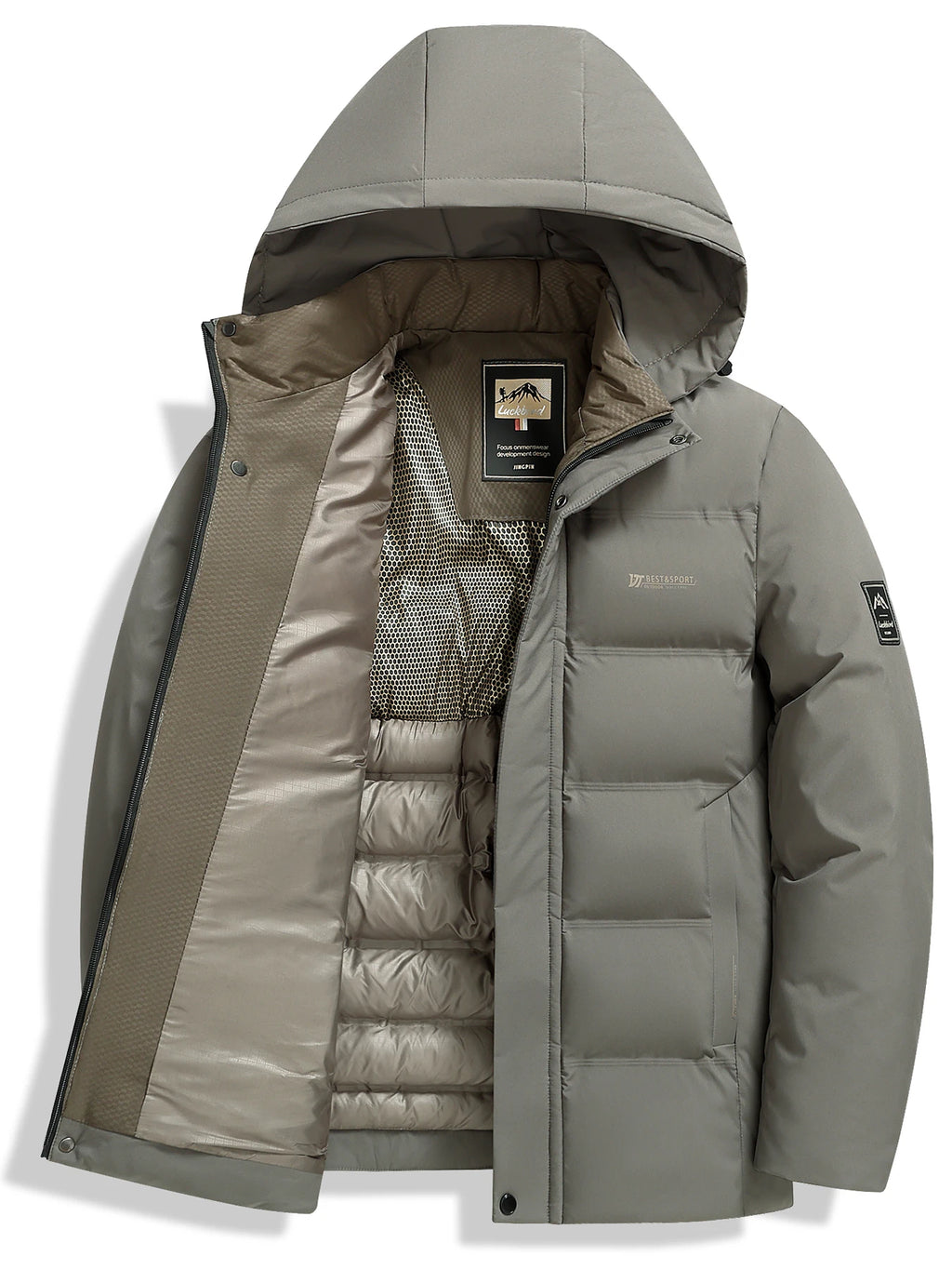 Men's Padded Hooded Jacket – Casual Winter Layer