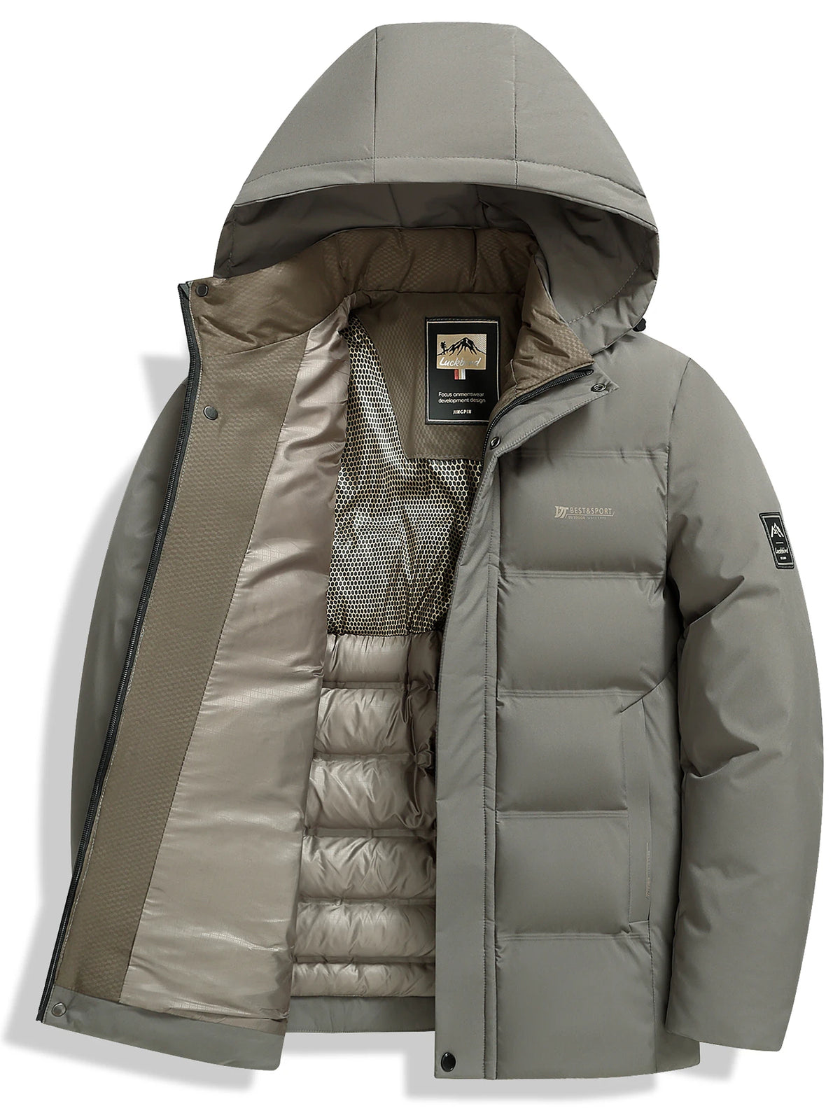 Men's Padded Hooded Jacket – Casual Winter Layer