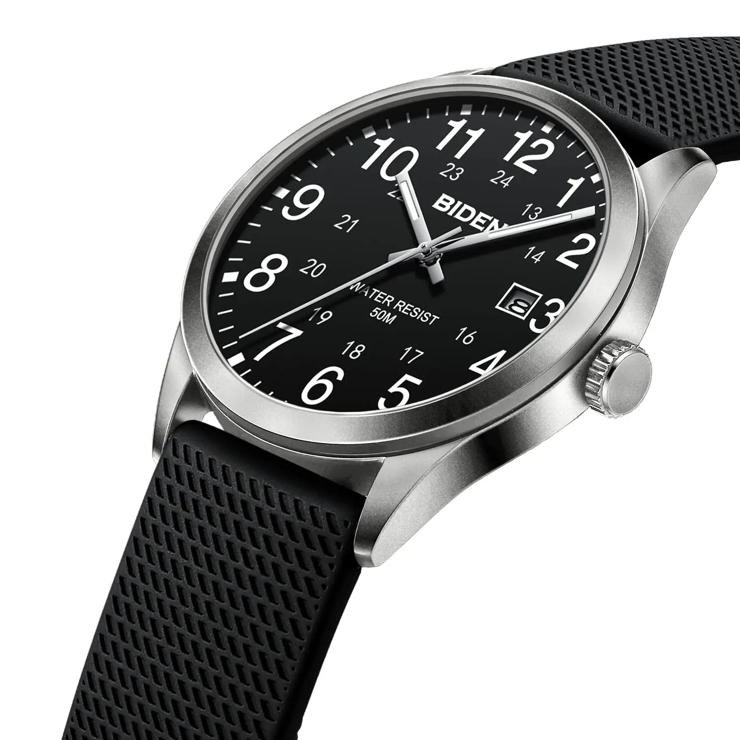 BIDEN Men's Waterproof Luminous Quartz Sports Watch
