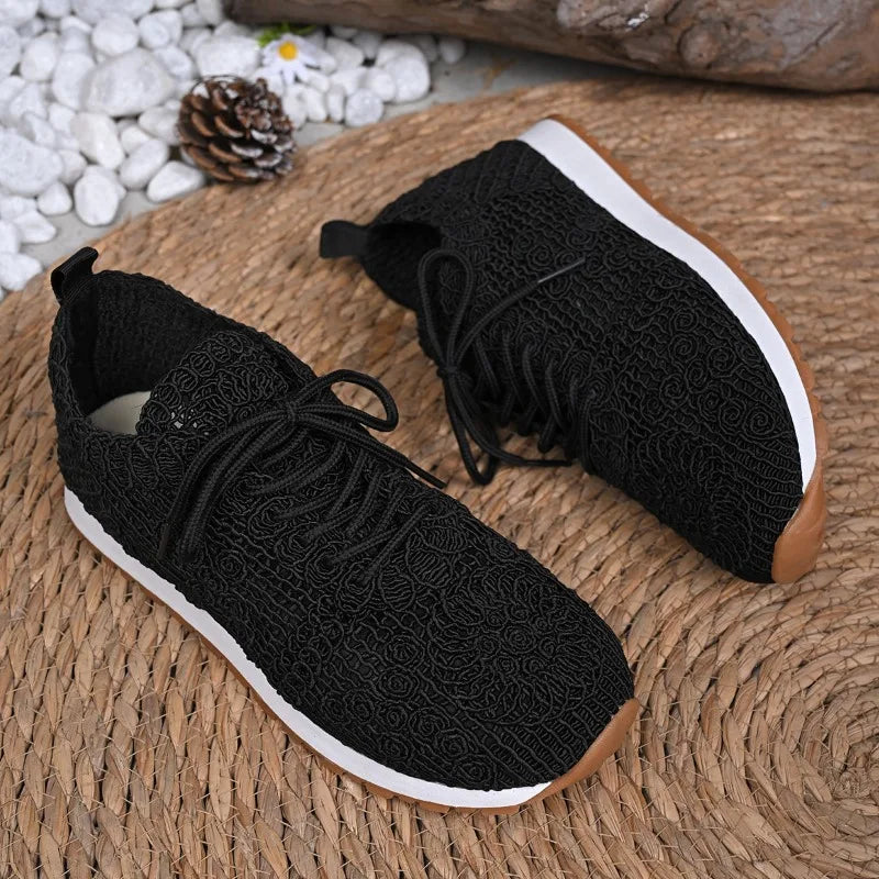 Women's Air Mesh Lace-Up Sneakers