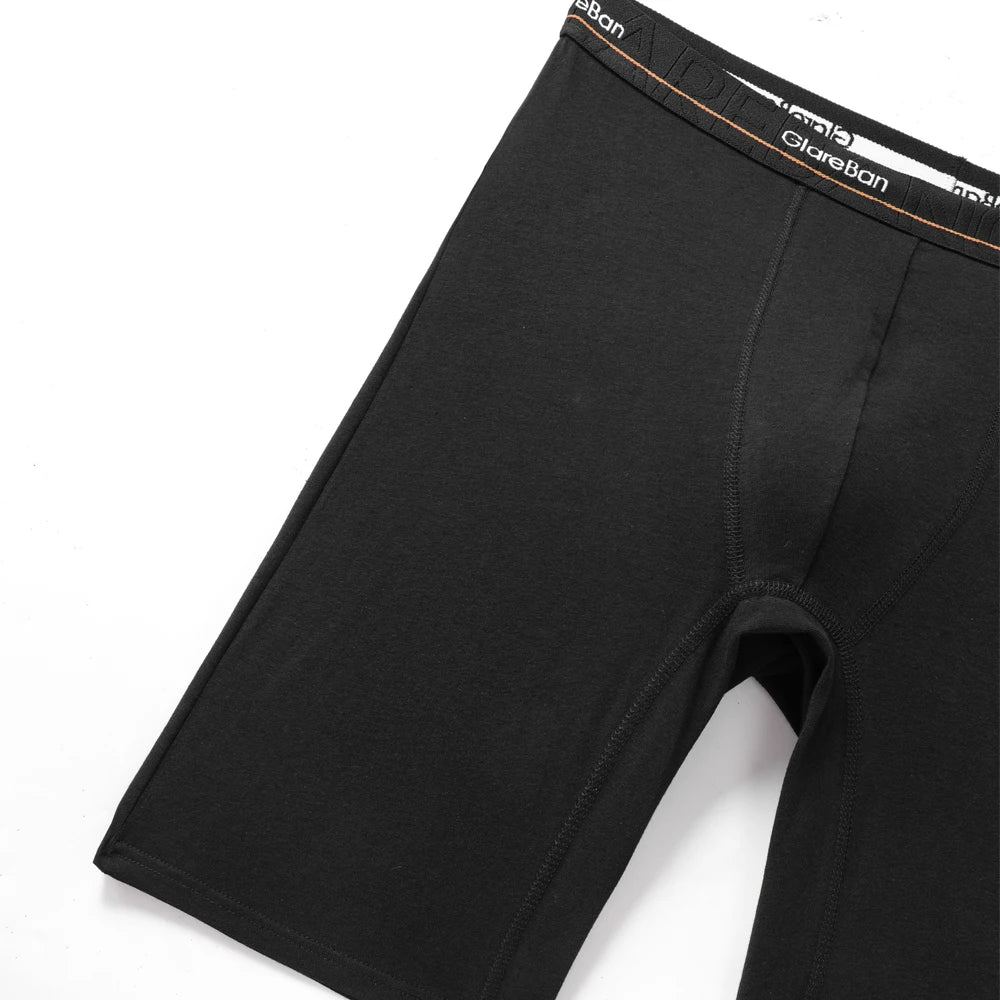 Men's Cotton Stretch Long Boxer Briefs, 4-Pack
