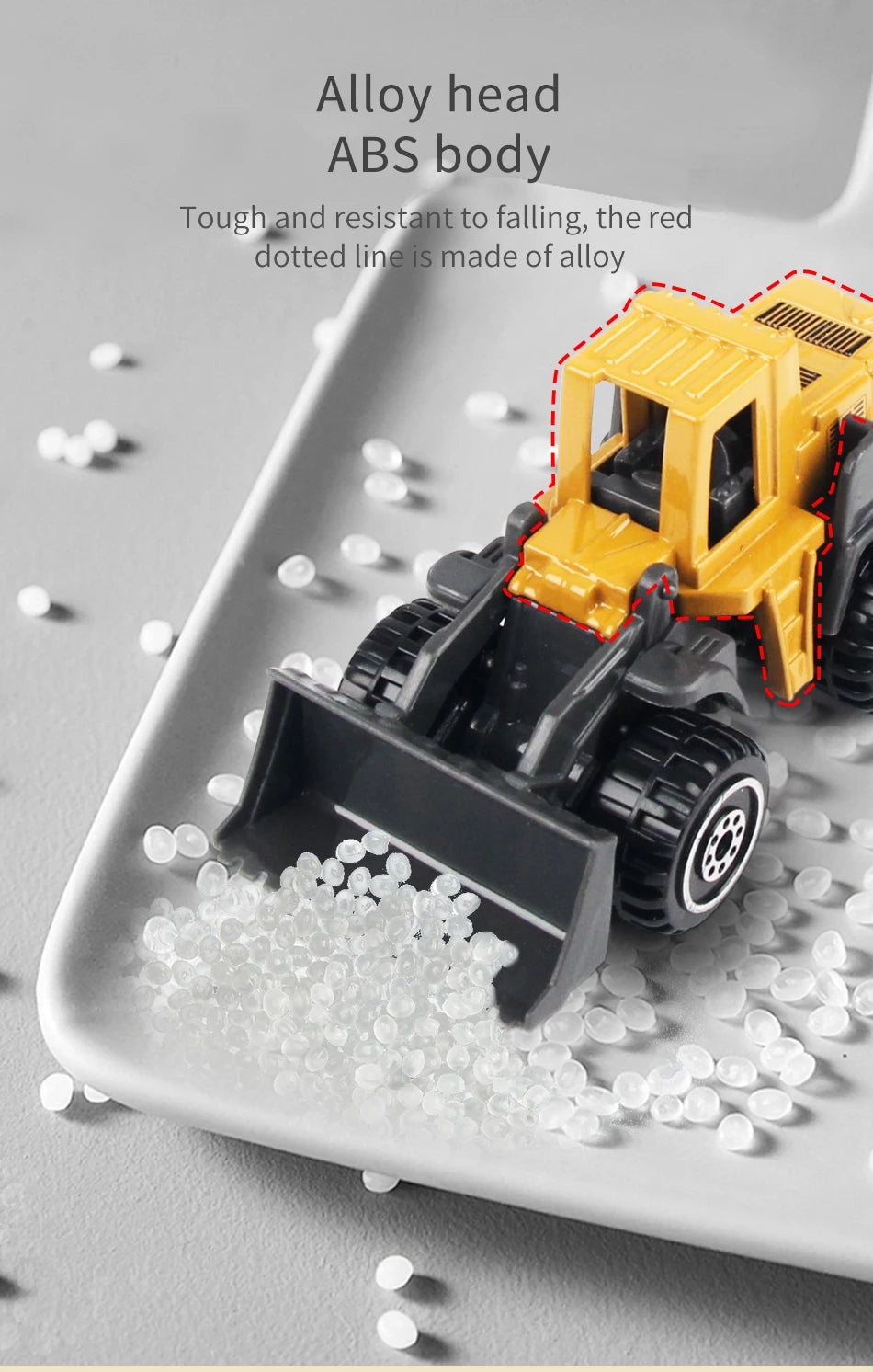 Die-Cast Construction Vehicle Toy Set – 1:64 Alloy Trucks & Excavators