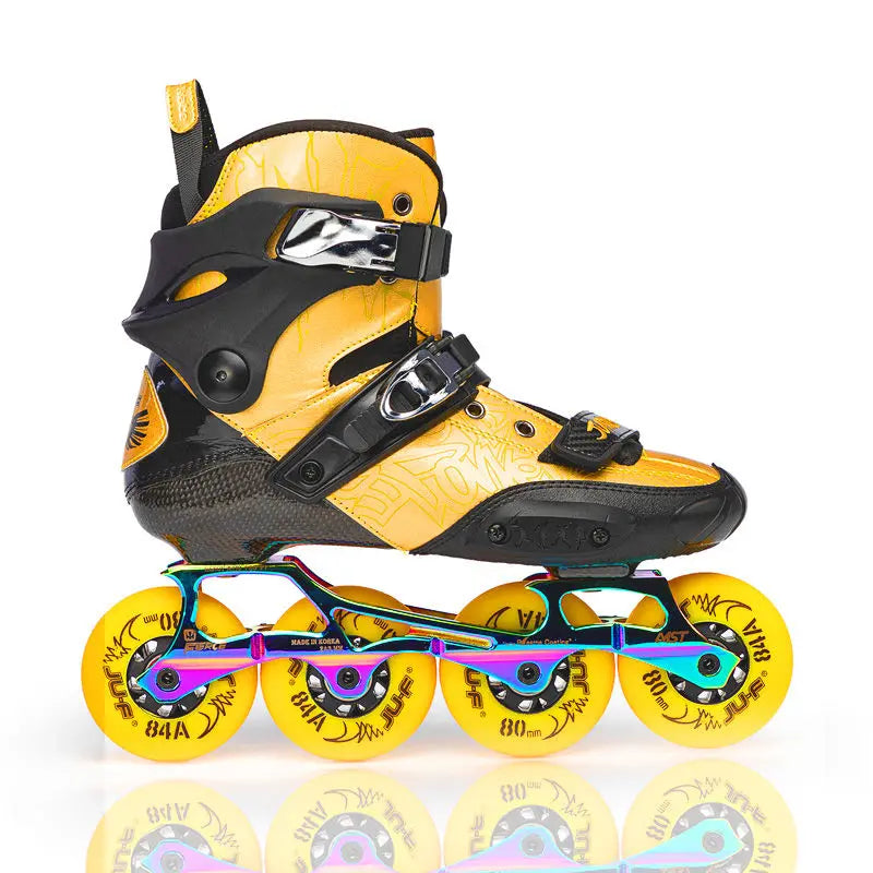 Carbon Fiber Roller Skates – Professional Flat Shoes for Adults & Children, Boys & Girls