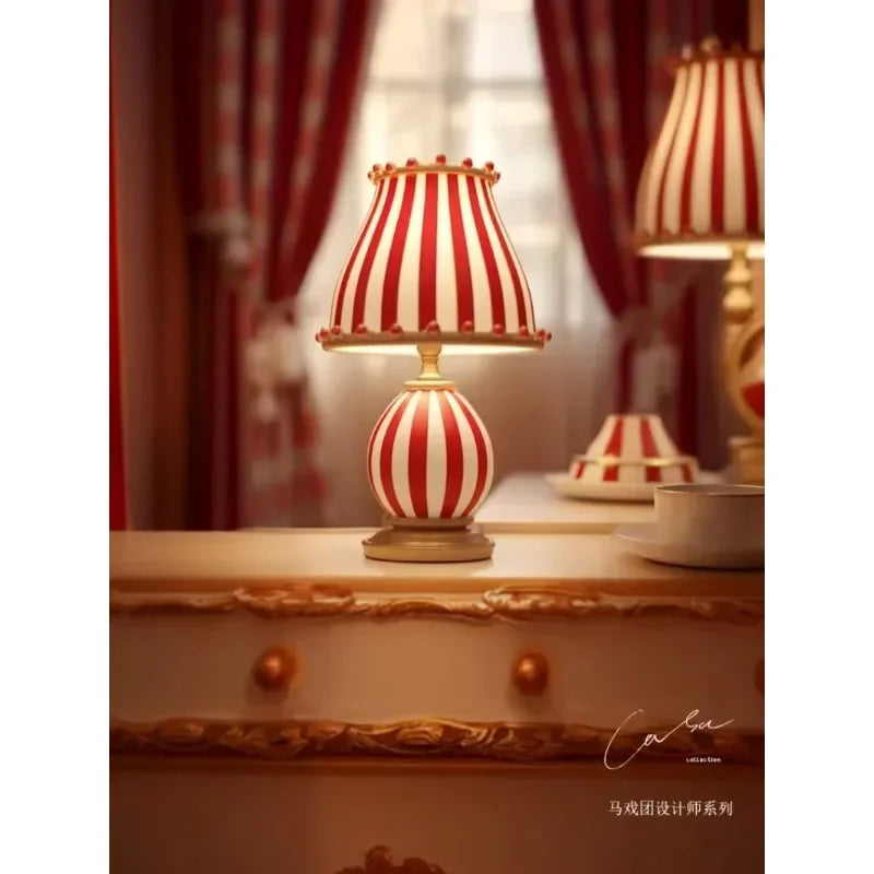 Ceramic Accent Lamp – E27 LED & Knob Control
