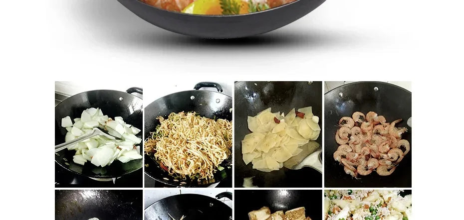 32cm Flat-Bottom Wok – Stir-Fry Pan