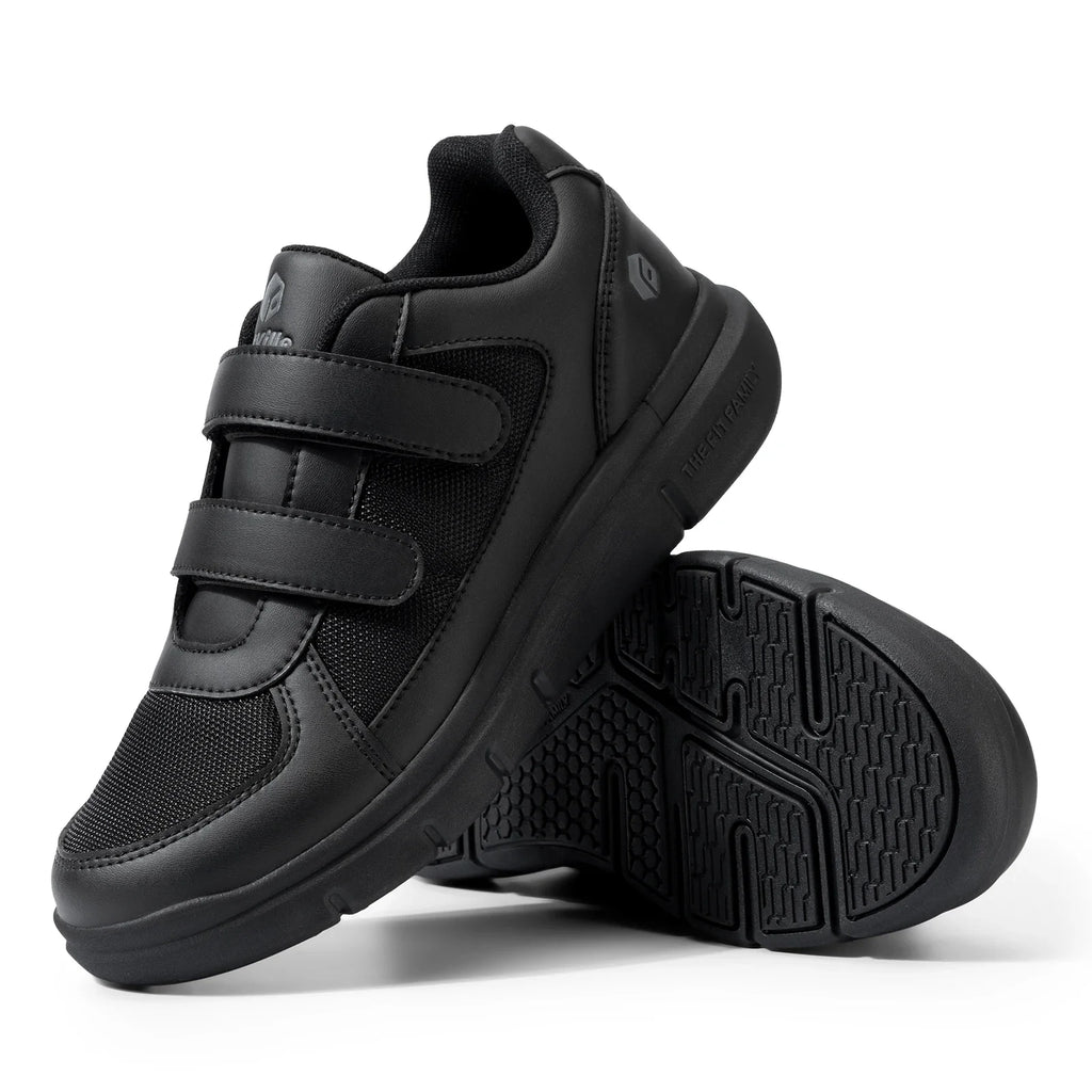 Men's Extra Wide Diabetic Flat Shoes – Orthopedic Wide Fit for Elderly Neuropathy, Swollen Feet & Foot Pain Relief