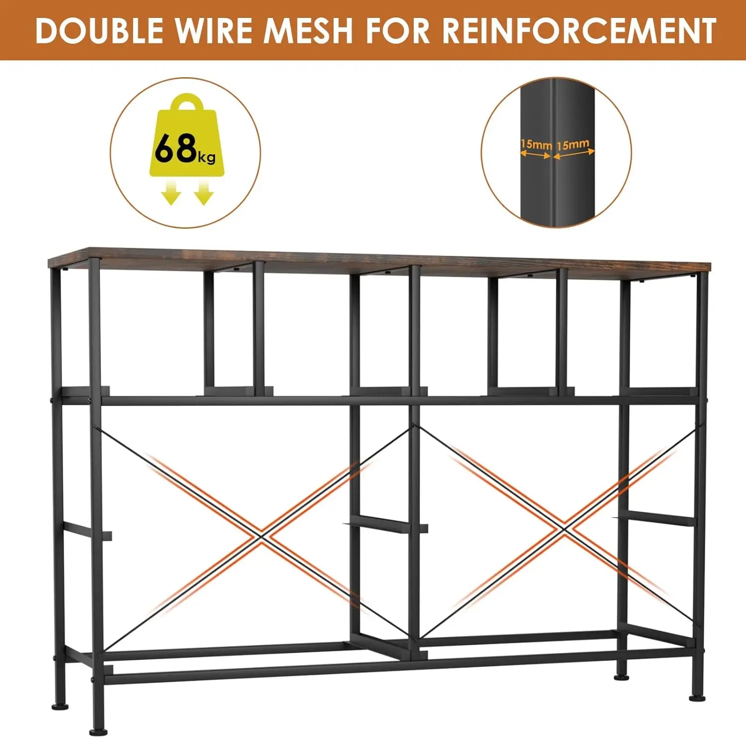 8-Drawer Fabric Dresser with Metal Frame — Storage Cabinet