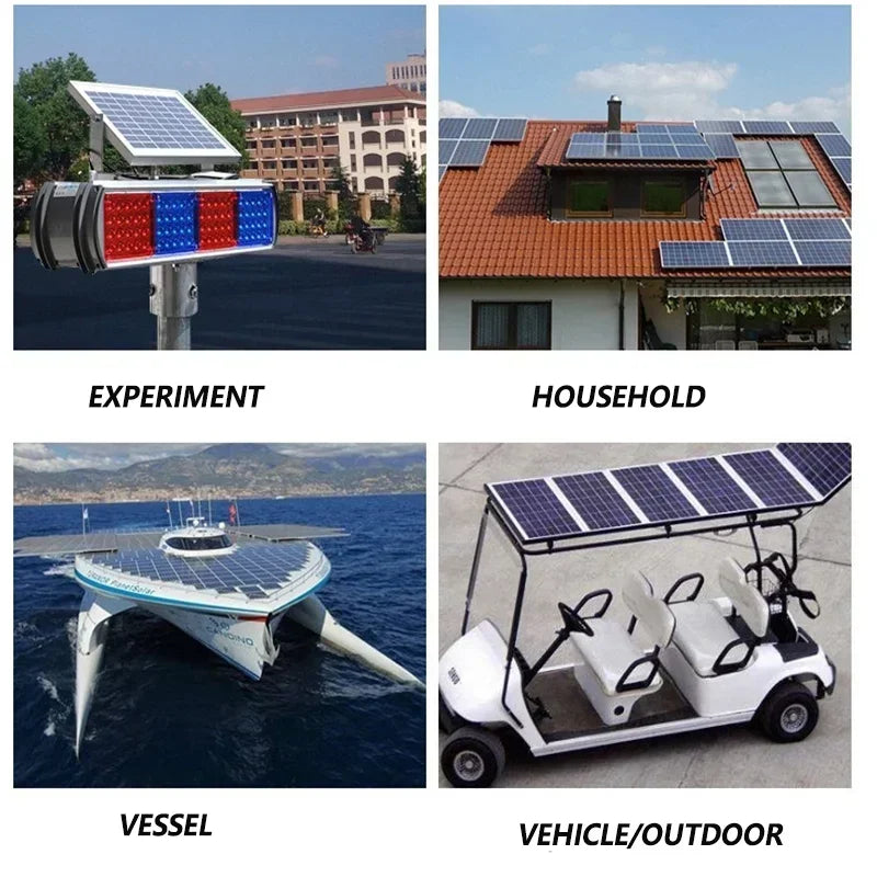 Premium 1000W–3000W Commercial-Grade Rigid Waterproof Solar Panel – Reinforced Glass Construction